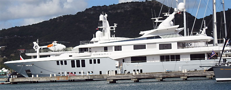 yacht in Antigua