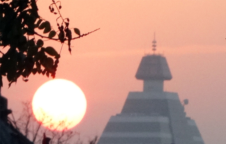 sunset-temple
