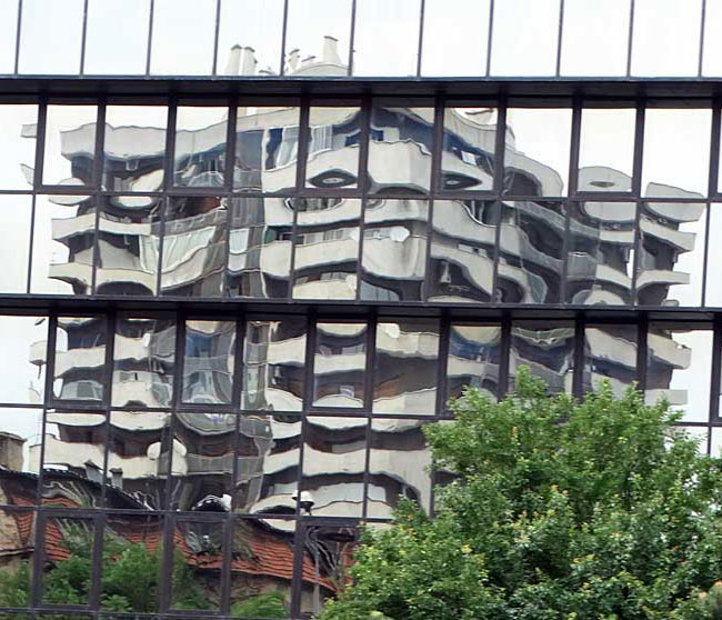 distorted building