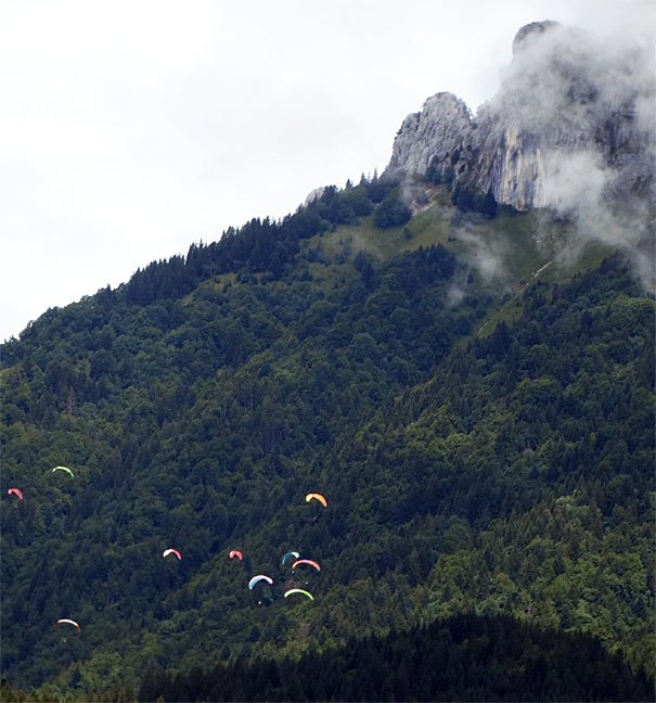 paragliding in the Alps